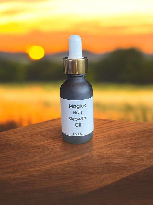 Magick Hair Growth Oil – Nourishing & Strengthening Formula for Longer, Thicker Hair 1oz