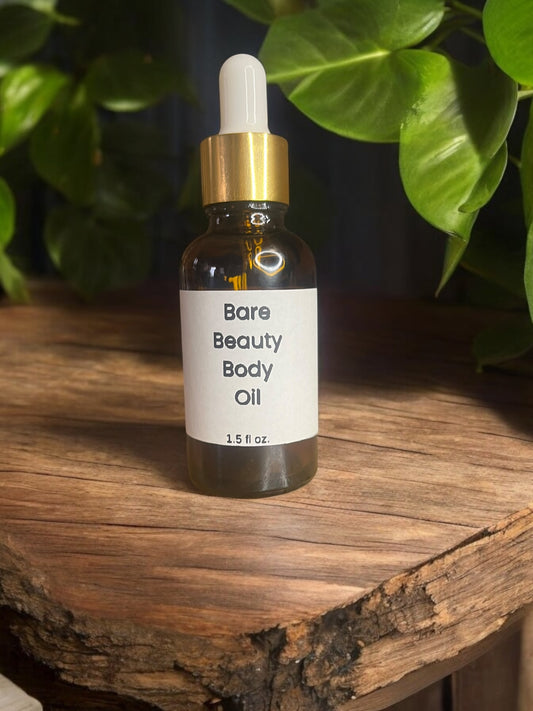 Bare Beauty Body Oil – Hydrating & Nourishing All-Natural Glow, 1.5oz